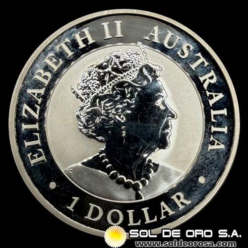 AUSTRALIA - 1 DOLLAR, 2023 - AUSTRALIAN KOOKABURRA - MONEDA DE PLATA