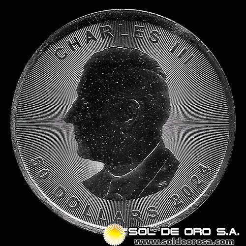 CANADA - MAPLE - 50 DOLLARS, 2024 - MONEDA DE PLATINO