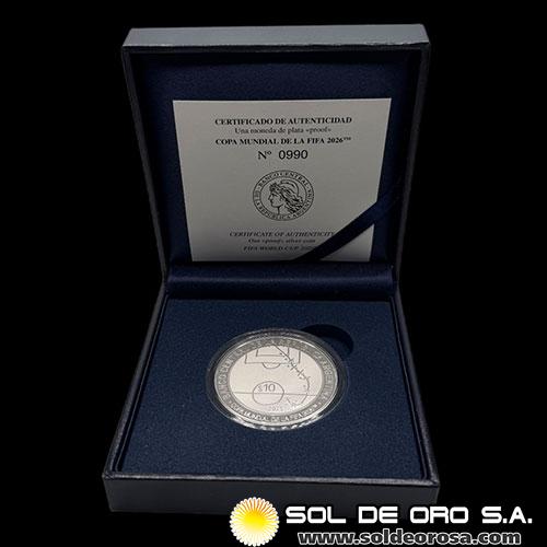 NA1 - ARGENTINA - 10 PESOS, 2025 - COPA MUNDIAL DE LA FIFA 2026 - MONEDA DE PLATA