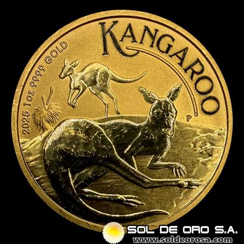 AUSTRALIA - 100 DOLLARS, 2025 - AUSTRALIAN KANGAROO - CHARLES III - MONEDA DE ORO