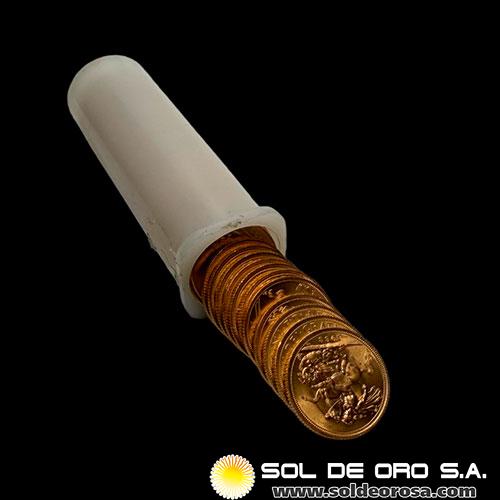 INGLATERRA - SOVEREIGN, LIBRA INGLESA - DIFFERENT YEARS - TUBO DE 50 LIBRAS ESTERLINAS