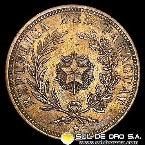 NUMIS - REPUBLICA DEL PARAGUAY - 4 CENTESIMOS - 1870 - MONEDA DE COBRE