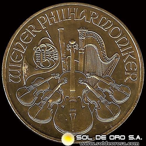 AUSTRIA - REPUBLIK OSTERREICH - 100 EUROS, 2014 - MONEDA DE ORO