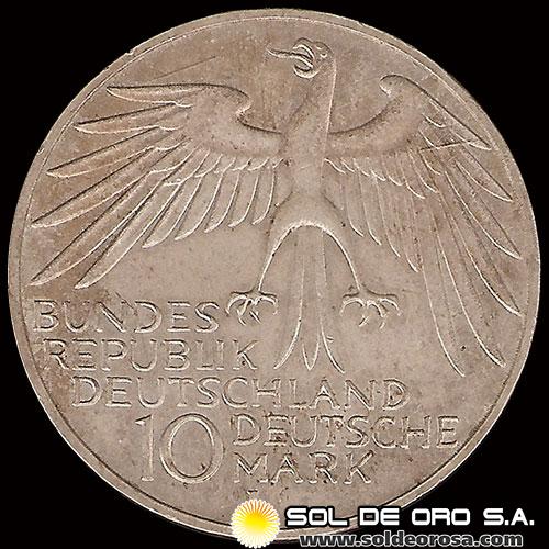 NA1 - ALEMANIA - 10 MARK - 1972.j - Series: Munich Olympics - MONEDA DE PLATA 