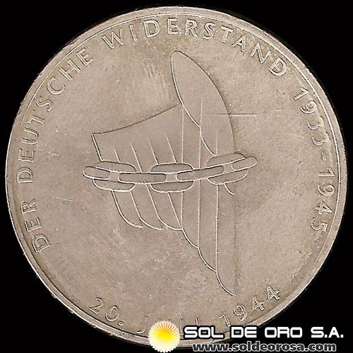 NA1 - ALEMANIA - GERMANY - FEDERAL REPUBLIC - 10 MARK / 10 MARCOS, 1994 - MONEDA DE PLATA