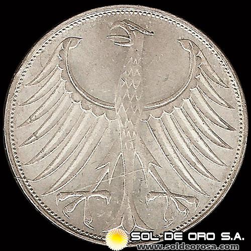 NA1 - ALEMANIA - 5 MARK - 1972 - MONEDA DE PLATA