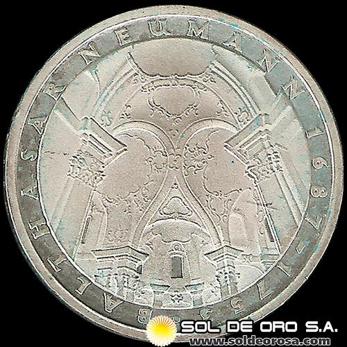 NA1 - ALEMANIA - 5 MARK - 1978.f - Subject: 225th Anniversary - Death of Balthasar Neumann, architect - MONEDA DE PLATA