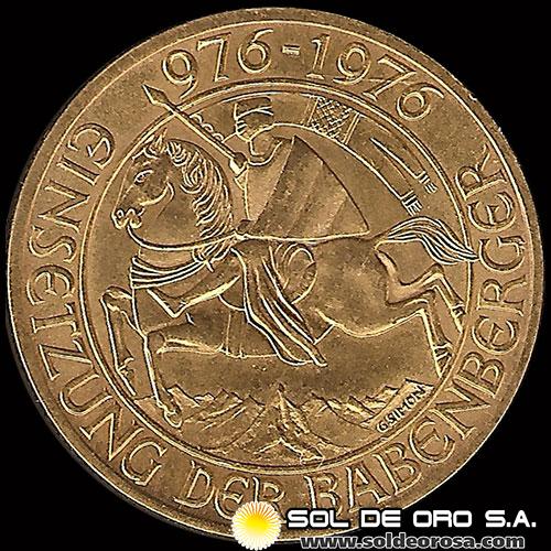 AUSTRIA - REPUBLIK OSTERREICH - 1.000 SCHILLING, 1976 - MONEDA DE ORO 