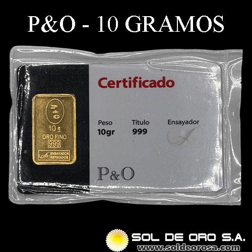 ALTESSE - ARGENTINA - 10 GRAMOS - BARRA DE ORO 24K