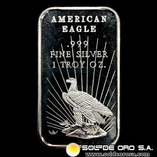 WORLWIDE MINT - 1 OUNCE - BARRA DE PLATA 999