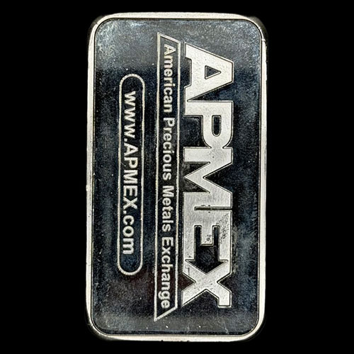 APMEX - 5 OUNCES - BARRA DE PLATA PURA