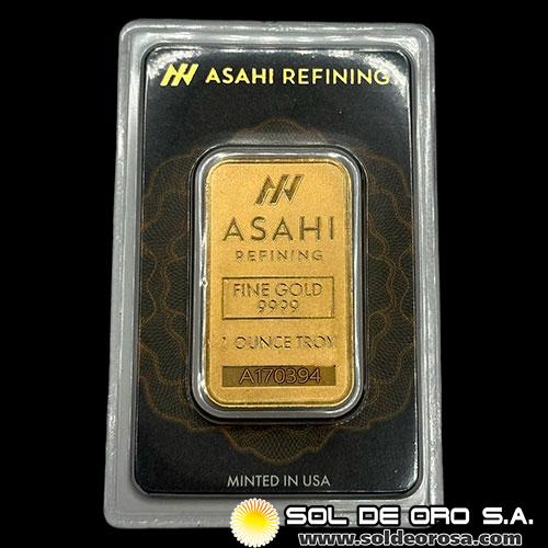 ASAHI REFINING - 1 OUNCE - BARRA DE ORO 24K
