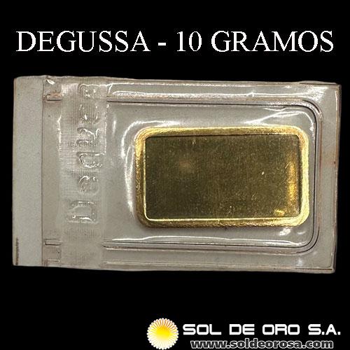 DEGUSSA - 10 GRAMOS - FEINGOLD - BARRA DE ORO 999