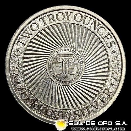 ESTADOS UNIDOS DE AMERICA - INTAGLIO MINT - DRACULA - 2 OUNCES - ONZAS DE PLATA