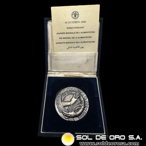 FAO ROME - WORLD FOOD DAY - 2000 - MEDALLA CONMEMORATIVA