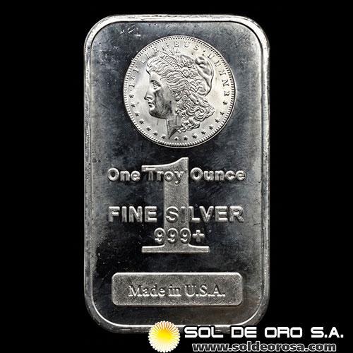 ESTADOS UNIDOS DE AMERICA - HIGHLAND MINT - MORGAN - TUBO DE 20 ONZAS DE PLATA PURA