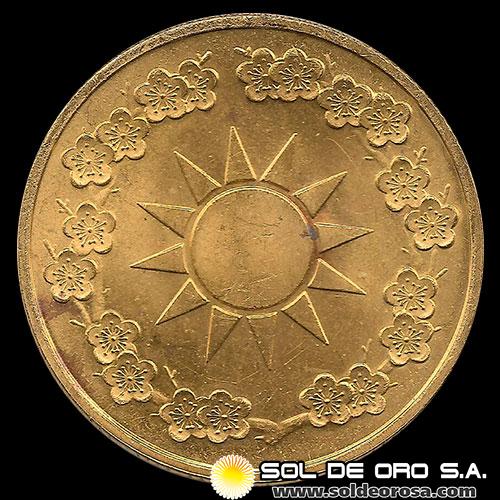 TAIWAN - 90th BIRTHDAY OF CHIANG KAI-SHEK - MEDALLA DE ORO