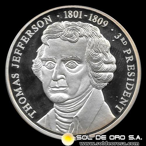 ESTADOS UNIDOS DE AMERICA - SERIE PRESIDENTES - THOMAS JEFFERSON - MEDALLA CONMEMORATIVA