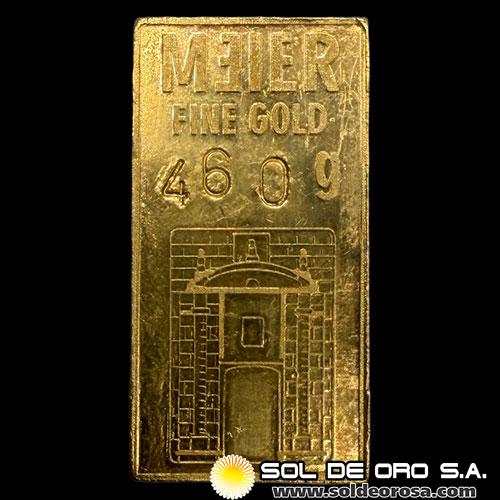 MEIER REFINING - 46 GRAMOS - BARRA DE ORO 24K