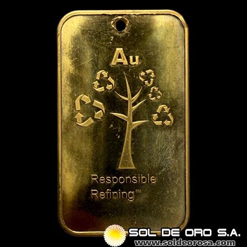 METALOR - 31 GRAMOS - BARRA DE ORO 24K