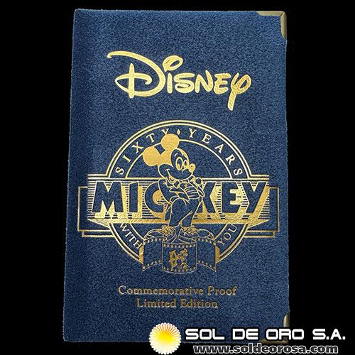 EEUU - MICKEY - 60 YEARS WITH YOU (1928-1988) - 1 OUNCE - LIMITED EDITION - MEDALLA DE PLATA 999