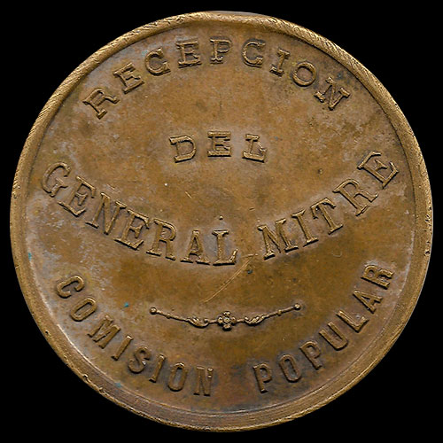 NUMIS - MEDALLA ARGENTINA - GENERAL MITRE - COMISION POPULAR