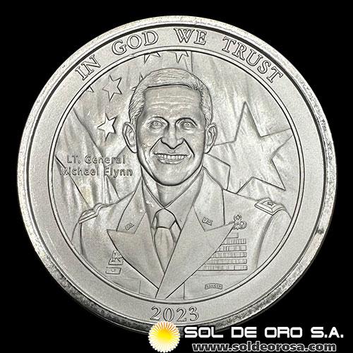 ESTADOS UNIDOS DE AMERICA - THE TRUTH - GENERAL MICHAEL FLYNN - 2 OUNCES, 2023 - MEDALLA DE PLATA 999