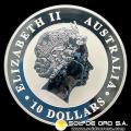 AUSTRALIA - 10 DOLLARS, 2012 - 10 ONZAS TROY - MONEDA DE PLATA 999