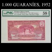 Billetes 1952 7- 1.000 Guaranies