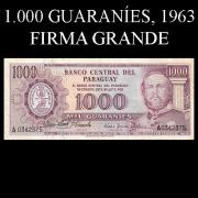 Billetes 1963 -07- Stark - 1.000 Guaranies