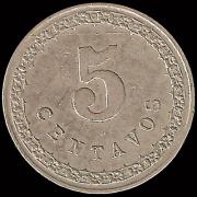 Monedas de 1908 - 05 Centavos