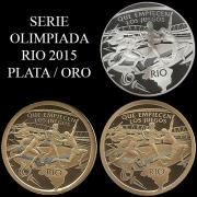 Monedas de 2015 - Plata y Oro - Olimpiadas de Ro 2016