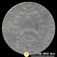 NA1 - ARGENTINA - 8 REALES, 1815 - PROVINCIAS DEL RIO DE LA PLATA - MONEDA DE PLATA