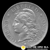 NA1 - ARGENTINA - 1 PESO, 1882 - PATACON - MONEDA DE PLATA