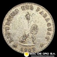 NUMIS - MONEDAS DEL PARAGUAY - 10 CENTAVOS, 1903 - MONEDA DE COBRE Y NIQUEL