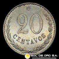NUMIS - MONEDAS DEL PARAGUAY - 20 CENTAVOS, 1903 - MONEDA DE COBRE Y NIQUEL