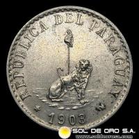 NUMIS - MONEDAS DEL PARAGUAY - 20 CENTAVOS, 1903 - MONEDA DE COBRE Y NIQUEL
