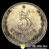 NUMIS - MONEDAS DEL PARAGUAY - 5 CENTAVOS, 1903 - MONEDA DE COBRE Y NIQUEL 