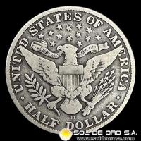 NA3 - ESTADOS UNIDOS DE AMERICA - BARBER HALF DOLLAR, 1912 - MONEDA DE PLATA