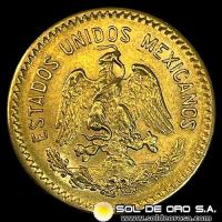 MEXICO - 10 PESOS, 1959 - MONEDA DE ORO