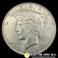 NA3 - ESTADOS UNIDOS DE AMERICA - PEACE DOLLAR, 1922 - PHILADELPHIA - MONEDA DE PLATA