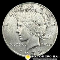 NA3 - ESTADOS UNIDOS DE AMERICA - PEACE DOLLAR, 1935 - SAN FRANCISCO - MONEDA DE PLATA