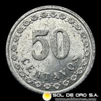 NUMIS - MONEDAS DEL PARAGUAY - 50 CENTAVOS, 1938 - MONEDA DE ALUMINIO