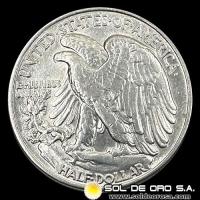NA3 - ESTADOS UNIDOS DE AMERICA - WALKING LIBERTY HALF DOLLAR, 1943 - MONEDA DE PLATA