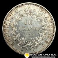NA3 - FRANCIA - 10 FRANCS, 1970 - MONEDA DE PLATA