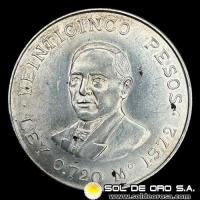 NA4 - MEXICO - 25 PESOS, 1972 - MONEDA DE PLATA