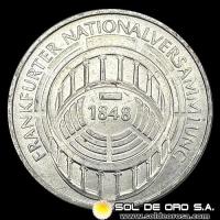 NA1 - ALEMANIA - 5 MARK - 1973 - Subject: 125th Anniversary - Frankfurt Parliament - MONEDA DE PLATA