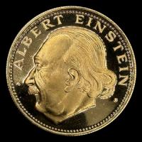 STAL - PARAGUAY - PM 151 - 1.500 GUARANIES, 1974 - Motivo: ALBERT EINSTEIN - MONEDAS CONMEMORATIVAS DE ORO