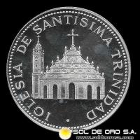 NUMIS - PARAGUAY - PM 185 - 150 GUARANIES, 1975 -Motivo: IGLESIA DE LA SANTISIMA TRINIDAD - MONEDAS CONMEMORATIVAS DE PLATA