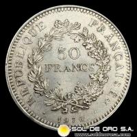 	NA3 - FRANCIA - 50 FRANCS, 1976 - MONEDA DE PLATA
